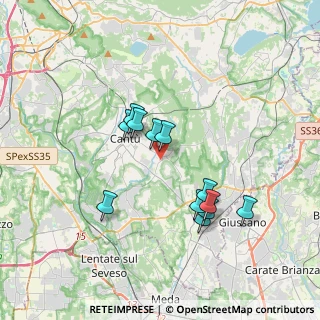 Mappa Via dei Santi, 22063 Cantù CO, Italia (3.12667)