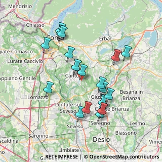 Mappa Via dei Santi, 22063 Cantù CO, Italia (7.028)