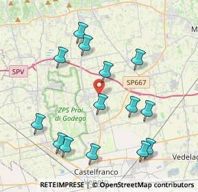 Mappa Via Schiavonesca, 31039 Riese Pio X TV, Italia (4.23571)