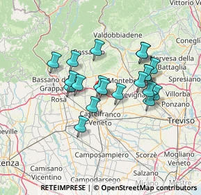 Mappa Via Schiavonesca, 31039 Riese Pio X TV, Italia (11.378)