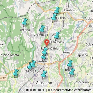 Mappa Via Filippo Meda, 22060 Arosio CO, Italia (2.43077)