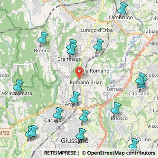 Mappa Via Filippo Meda, 22060 Arosio CO, Italia (3.00529)