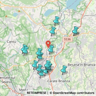 Mappa Via Filippo Meda, 22060 Arosio CO, Italia (4.14529)