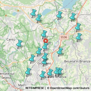 Mappa Via Filippo Meda, 22060 Arosio CO, Italia (4.79947)