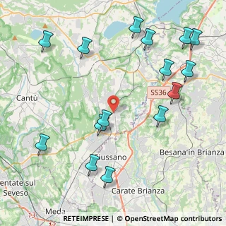 Mappa Via Filippo Meda, 22060 Arosio CO, Italia (5.12933)
