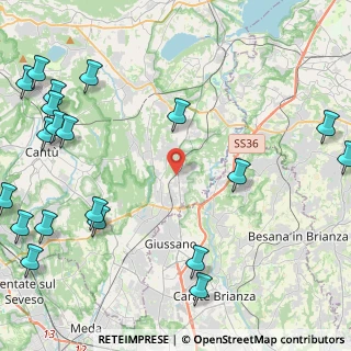 Mappa Via Filippo Meda, 22060 Arosio CO, Italia (6.4905)