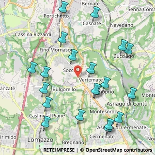 Mappa Strada Statale 35 dei Giovi, 22073 Fino Mornasco CO, Italia (2.4685)
