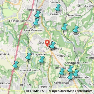 Mappa Strada Statale 35 dei Giovi, 22073 Fino Mornasco CO, Italia (2.50143)