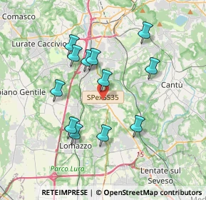 Mappa Strada Statale 35 dei Giovi, 22073 Fino Mornasco CO, Italia (3.38583)