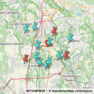 Mappa Strada Statale 35 dei Giovi, 22073 Fino Mornasco CO, Italia (3.40385)