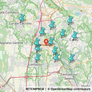 Mappa Strada Statale 35 dei Giovi, 22073 Fino Mornasco CO, Italia (3.46538)