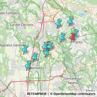 Mappa Strada Statale 35 dei Giovi, 22073 Fino Mornasco CO, Italia (3.39455)