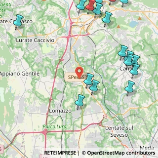 Mappa Strada Statale 35 dei Giovi, 22073 Fino Mornasco CO, Italia (6.369)