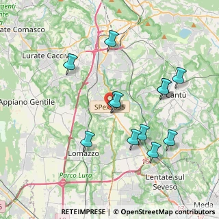 Mappa Strada Statale 35 dei Giovi, 22073 Fino Mornasco CO, Italia (3.73917)