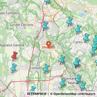 Mappa Strada Statale 35 dei Giovi, 22073 Fino Mornasco CO, Italia (6.9135)