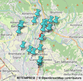 Mappa Via 8 Marzo, 24030 Paladina BG, Italia (1.65)