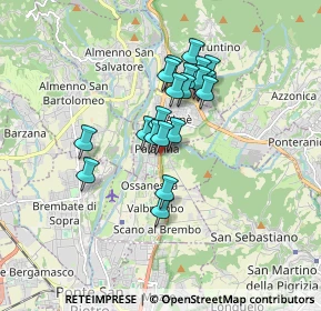 Mappa Via 8 Marzo, 24030 Paladina BG, Italia (1.286)