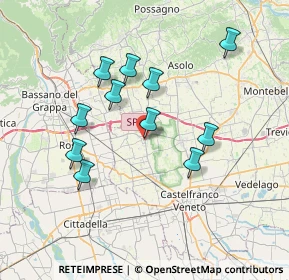 Mappa Via Roma, 31037 Loria TV, Italia (6.58273)