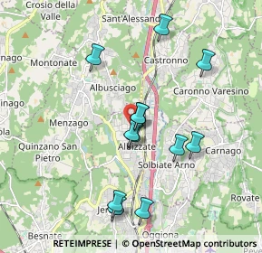 Mappa Via Giuseppe Garibaldi, 21041 Albizzate VA, Italia (1.7575)
