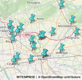 Mappa Via Jacopo Monico, 31039 Riese Pio X TV, Italia (8.662)