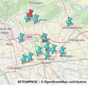 Mappa Via Jacopo Monico, 31039 Riese Pio X TV, Italia (7.07077)