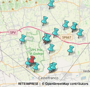 Mappa Via Jacopo Monico, 31039 Riese Pio X TV, Italia (3.845)