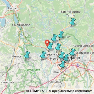 Mappa Via Cascina Sant'Agnese, 24030 Palazzago BG, Italia (6.71636)