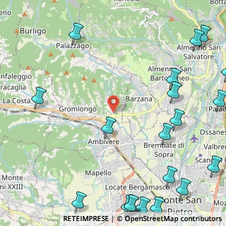 Mappa Via Cascina Sant'Agnese, 24030 Palazzago BG, Italia (3.4385)