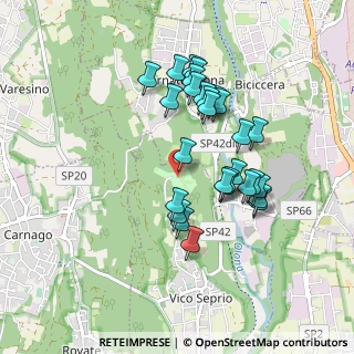 Mappa Via Castelvecchio, 21050 Castelseprio VA, Italia (0.80571)