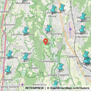 Mappa Via Castelvecchio, 21040 Gornate-Olona VA, Italia (3.62412)