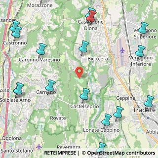 Mappa Via Castelvecchio, 21040 Gornate-Olona VA, Italia (3.21647)