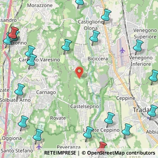 Mappa Via Castelvecchio, 21050 Castelseprio VA, Italia (3.573)