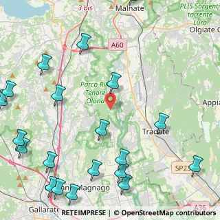 Mappa Via Castelvecchio, 21040 Gornate-Olona VA, Italia (6.3435)