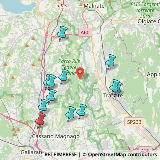Mappa Via Castelvecchio, 21040 Gornate-Olona VA, Italia (4.25167)