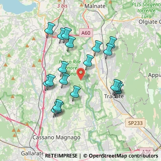 Mappa Via Castelvecchio, 21040 Gornate-Olona VA, Italia (3.67526)