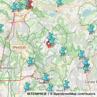 Mappa Via California, 22063 Cantù CO, Italia (6.81)