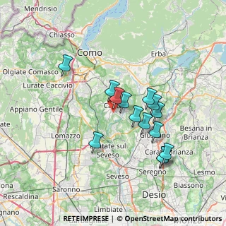Mappa Via California, 22063 Cantù CO, Italia (6.17714)