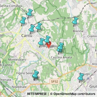 Mappa Cantù Vighizzolo, 22063 Como CO, Italia (2.20167)