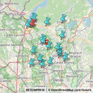 Mappa Cantù Vighizzolo, 22063 Como CO, Italia (6.951)