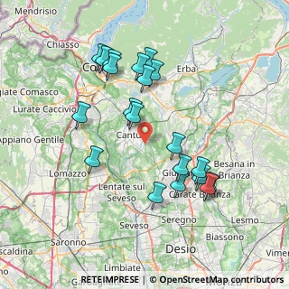 Mappa Cantù Vighizzolo, 22063 Como CO, Italia (7.384)