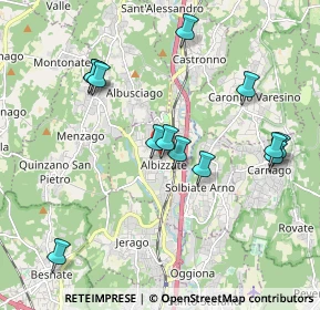 Mappa Via Solferino, 21041 Albizzate VA, Italia (1.95923)