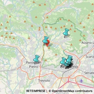 Mappa Ciclabile Sombreno - Madonna della Castagna, 24030 Paladina BG, Italia (4.55385)