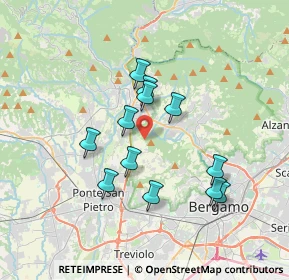 Mappa Ciclabile Sombreno - Madonna della Castagna, 24030 Paladina BG, Italia (3.06583)