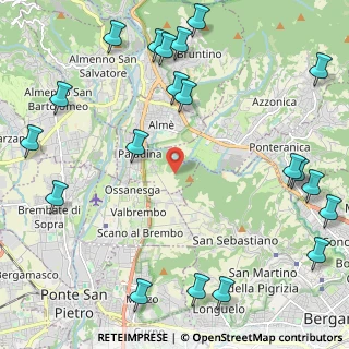 Mappa Ciclabile Sombreno - Madonna della Castagna, 24030 Paladina BG, Italia (3.0265)