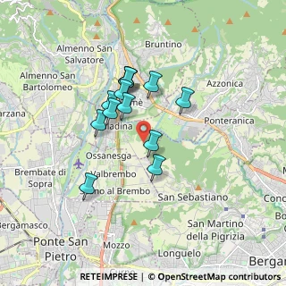 Mappa Ciclabile Sombreno - Madonna della Castagna, 24030 Paladina BG, Italia (1.35154)