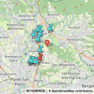 Mappa Ciclabile Sombreno - Madonna della Castagna, 24030 Paladina BG, Italia (1.6175)