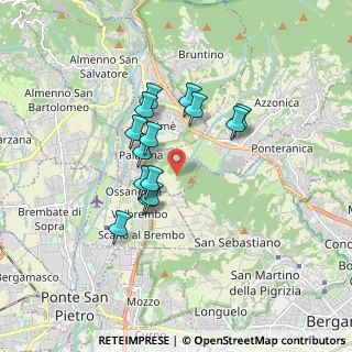 Mappa Ciclabile Sombreno - Madonna della Castagna, 24030 Paladina BG, Italia (1.33786)