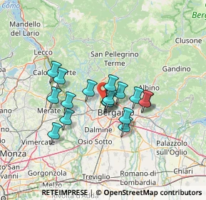 Mappa Ciclabile Sombreno - Madonna della Castagna, 24030 Paladina BG, Italia (10.27529)