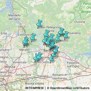 Mappa Ciclabile Sombreno - Madonna della Castagna, 24030 Paladina BG, Italia (9.7455)