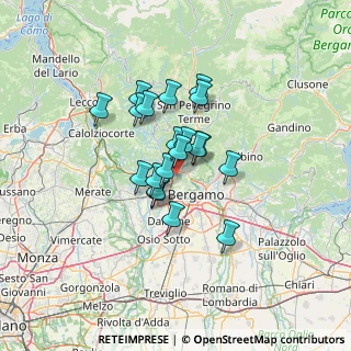Mappa Ciclabile Sombreno - Madonna della Castagna, 24030 Paladina BG, Italia (9.154)
